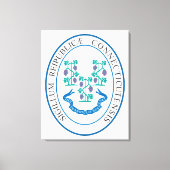 Connecticut-teken Canvas Afdruk (Voorkant)