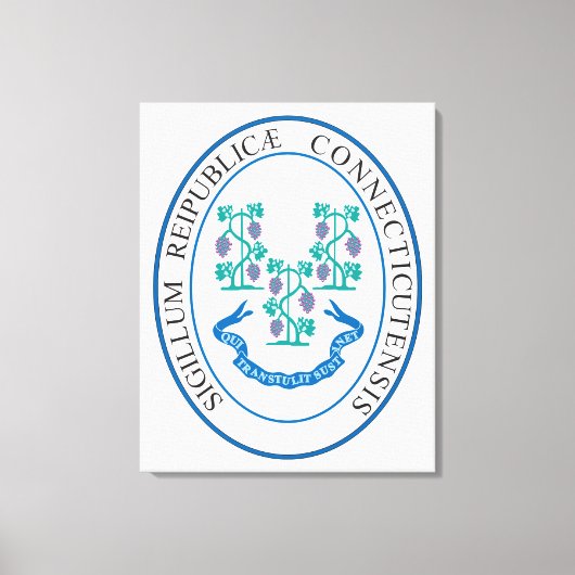 Connecticut-teken Canvas Afdruk (Voorkant)