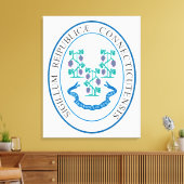 Connecticut-teken Canvas Afdruk (Insitu (Woonkamer))