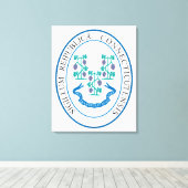 Connecticut-teken Canvas Afdruk (Insitu (Houten vloer))