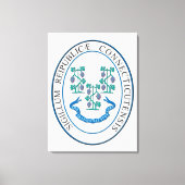 Connecticut-teken Canvas Afdruk (Voorkant)