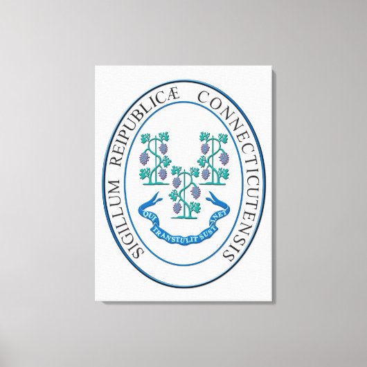 Connecticut-teken Canvas Afdruk (Voorkant)