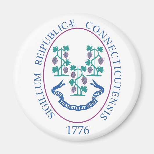 Connecticut-teken Magneet (Voorkant)