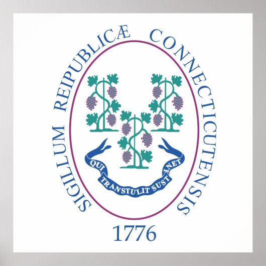 Connecticut-teken Poster (Voorkant)