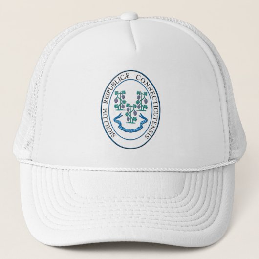Connecticut-teken Trucker Pet (Voorkant)