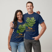 Connecticut Territory Boom De Witte Eik T-shirt (Unisex)