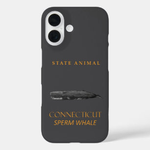 Connecticut Territory Dier Physeter macrocephalu iPhone 16 Hoesje