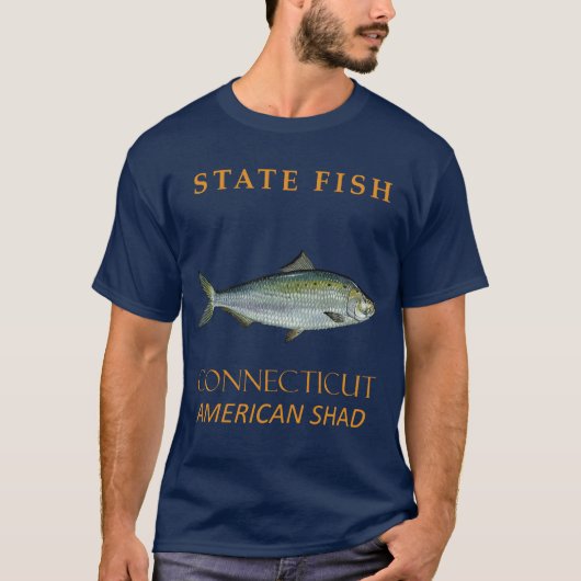 Connecticut Territory Fish The Amerikaanse Elft T-shirt (Voorkant)