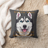 Connecticut Territory Hond Siberische Husky Kussen (Deken)