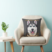 Connecticut Territory Hond Siberische Husky Kussen (Stoel)