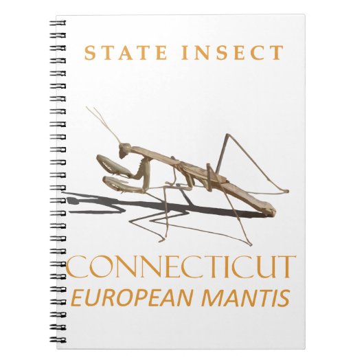 Connecticut Territory Insect Mantis religiosa Notitieboek (Voorkant)