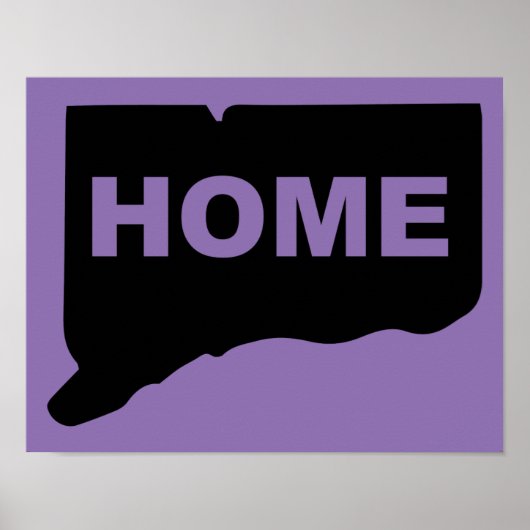 Connecticut Thuis Weg Van Poster Bord (Voorkant)