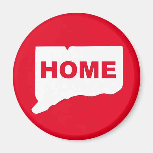 Connecticut Thuis Weg Van Staat Koelkastmagneet Magneet (Voorkant)
