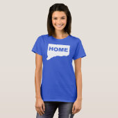 Connecticut Thuis Weg Van State T-Shirt Tees (Voorkant volledig)