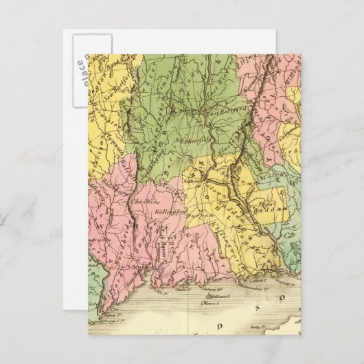 Connecticut US Briefkaart (Voorkant / Achterkant)