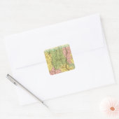 Connecticut US Vierkante Sticker (Envelop)