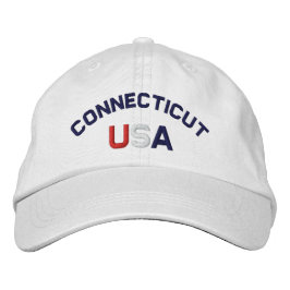 Connecticut USA Embroing White Pet