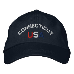 Connecticut USA Embroized Navy Blue Pet