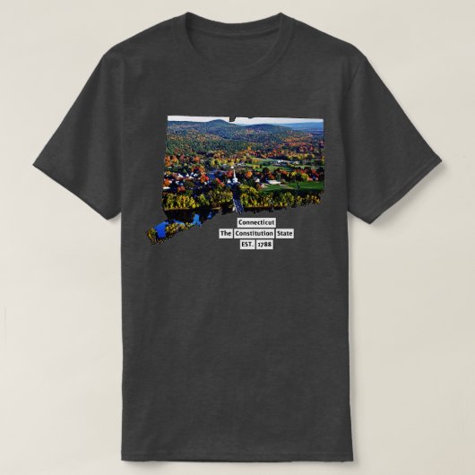 Connecticut USA T-shirt (Design voorkant)