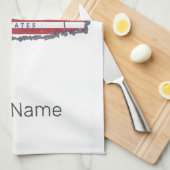 Connecticut Verenigde Staten retro state kaart  Theedoek (Quarter Fold)