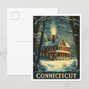 Connecticut Verenigde Staten Vintage Travel Briefkaart