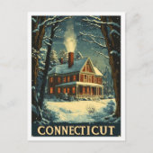 Connecticut Verenigde Staten Vintage Travel Briefkaart (Voorkant)