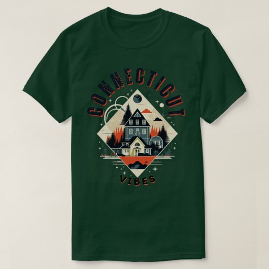 Connecticut-vibes T-shirt (Design voorkant)