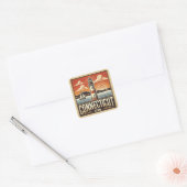 Connecticut Vierkante Sticker (Envelop)