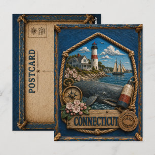 Connecticut Vintage Reis Briefkaart