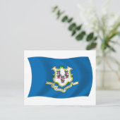 Connecticut Vlag Ansichtkaart Briefkaart (Staand voorkant)