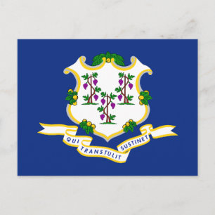 Connecticut-vlag Briefkaart