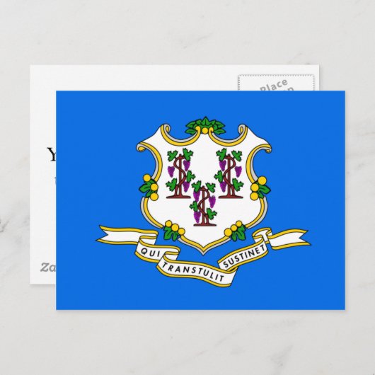 Connecticut-vlag Briefkaart (Voorkant / Achterkant)