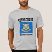 Connecticut vlag en motto t-shirt (Voorkant)