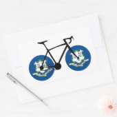 Connecticut Vlag Fietsen Rechthoekige Sticker (Envelop)