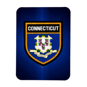 Connecticut-vlag Magneet