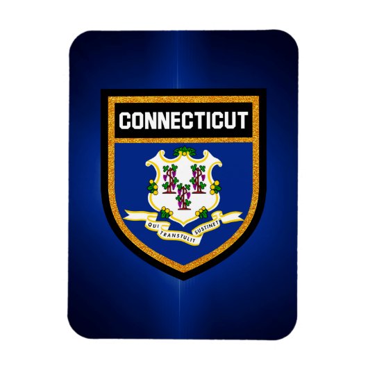 Connecticut-vlag Magneet (Verticaal)