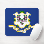 Connecticut Vlag Muismat (Met muis)