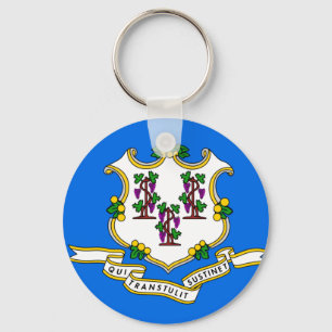 Connecticut-vlag Sleutelhanger