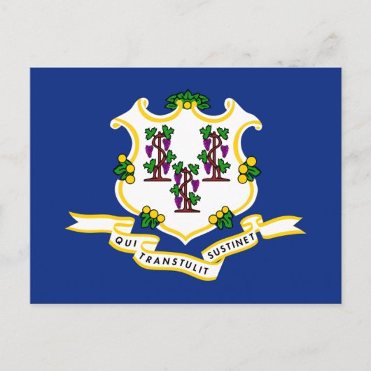 Connecticut Vlag, Vlag van Connecticut Briefkaart (Voorkant)