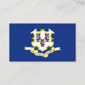 Connecticut Vlag, Vlag van Connecticut Visitekaartje (Voorkant)