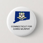 CONNECTICUT voor Chris Murphy SENATE Ronde Button 5,7 Cm (Voorkant)