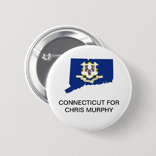 CONNECTICUT voor Chris Murphy SENATE Ronde Button 5,7 Cm (Voorkant /achterkant)