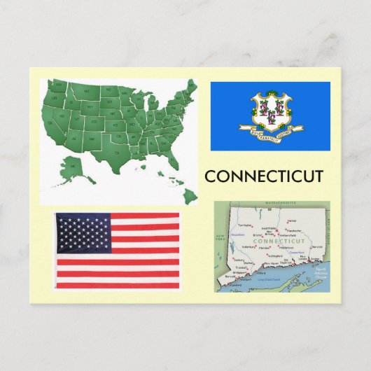 Connecticut, VS Briefkaart (Voorkant)