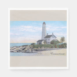 Connecticut vuurtoren servet