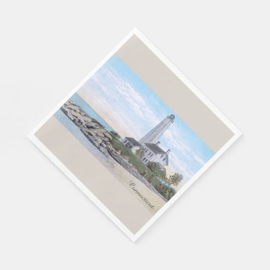 Connecticut vuurtoren servet (Hoek)