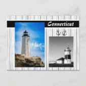 Connecticut Vuurtorens Afbeelding Kaarten (Voorkant)