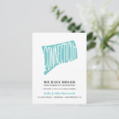 CONNECTICUT We hebben Nieuw adres Nieuw startpunt  Briefkaart (Staand voorkant)