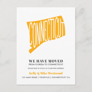 CONNECTICUT We hebben Nieuw adres Nieuw startpunt  Briefkaart