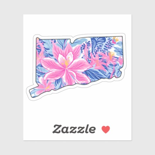 Connecticut - Zomerse Sticker - Lilly Inspired (Vel)