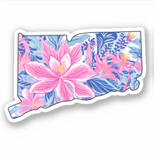 Connecticut - Zomerse Sticker - Lilly Inspired (Voorkant)